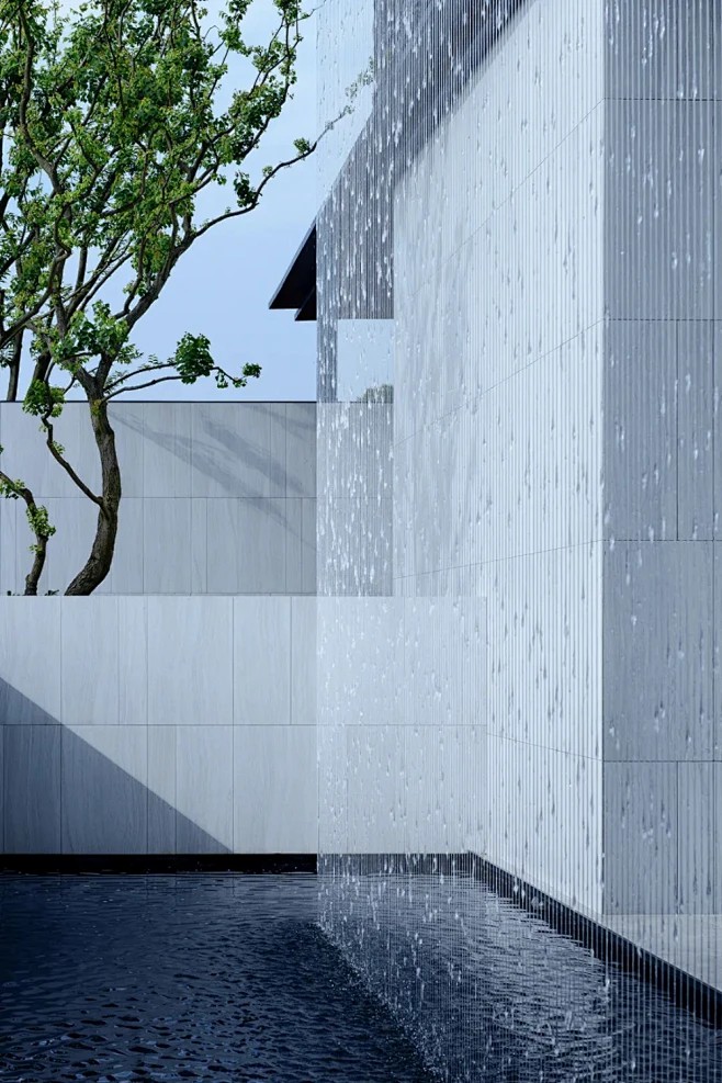 别墅庭院水帘幕